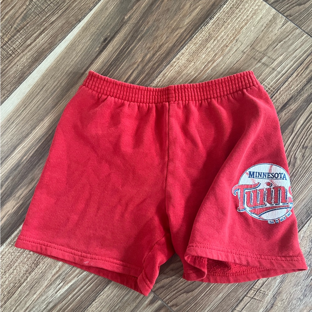 Kids Minnesota Twins Vintage 1991 Athletic Shorts
